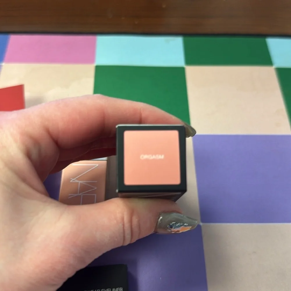NARS Makeup Set Orgasm Afterglow liquid blush Black Eyeliner & Climax mascara